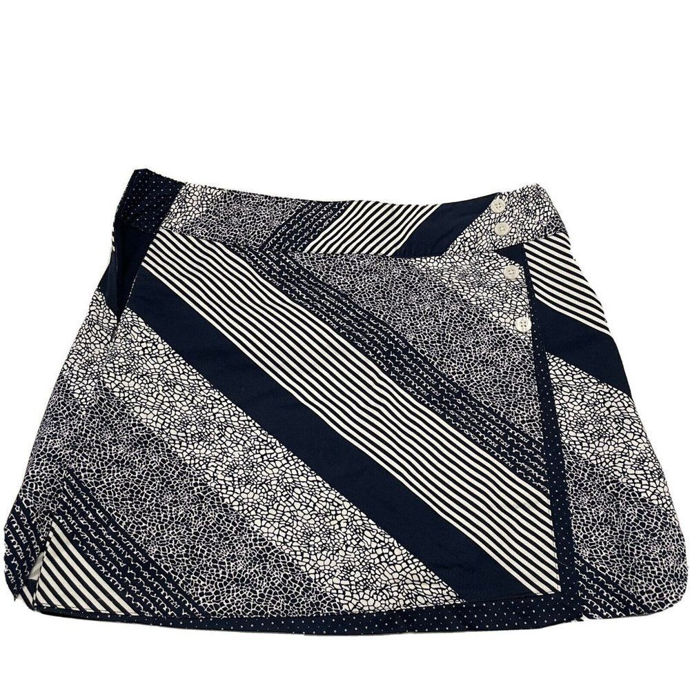 Lady Hagen Golf Ladies Sz 10 Tennis skort Zipper Geometric Stretch